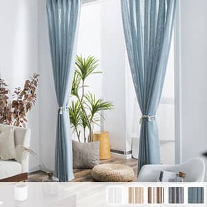 シンプルな無地レースカーテン