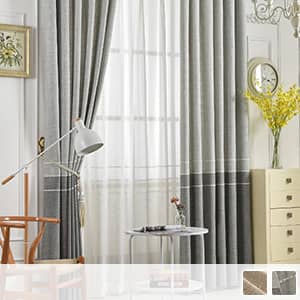 渋味があるリネンタッチのカーテン