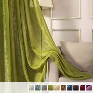 シンプルな無地レースカーテン