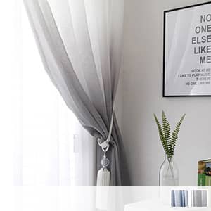 渋味があるグラデーションレースカーテン