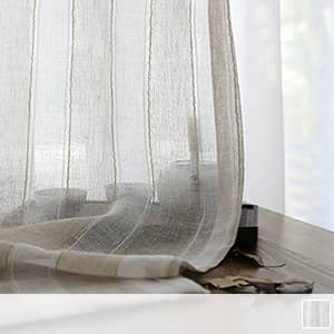 和風ストライプ柄レースカーテン