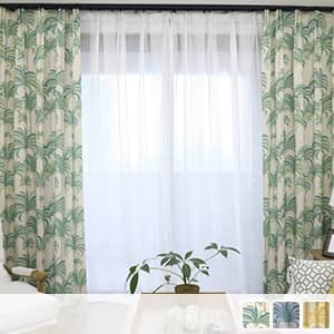 南国風ドレープカーテン