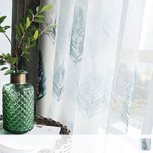 羽柄レースカーテン