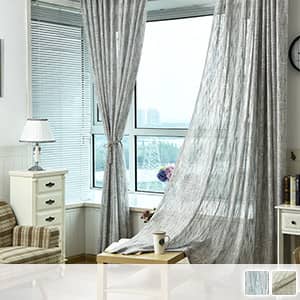 天然素材を使用したレースカーテン