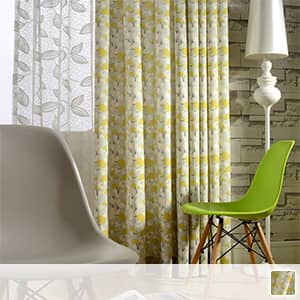 可愛いコットンプリントされたドレープカーテン