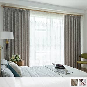 ロマンな渦の模様ドレープカーテン