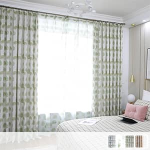 ナチュラルな針葉模様レース付きセット