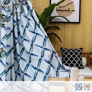 大きい目の幾何柄