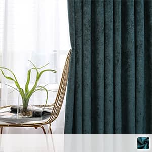 高級感が溢れる無地シェニールカーテン