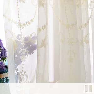リュクスなトルコ刺繍のレースカーテン