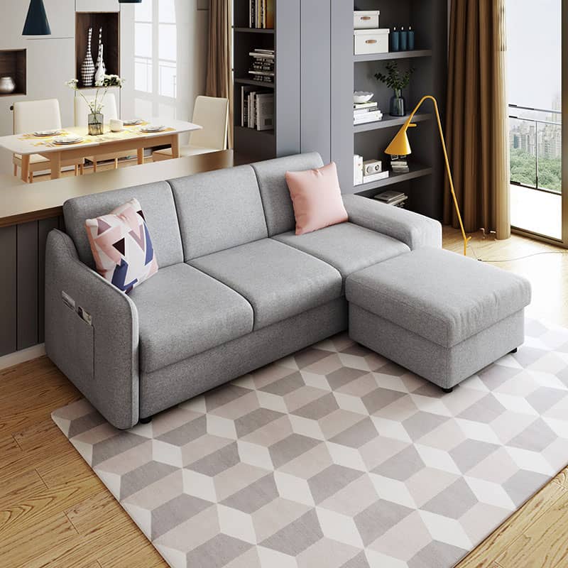 3人掛けファブリックソファー