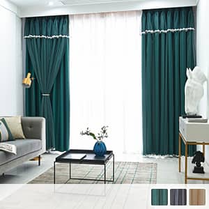 工夫を凝らしたエレガントなデザインの姫系カーテン