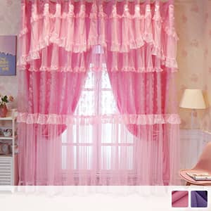 甘くてドラマチックなデザインの姫系カーテン