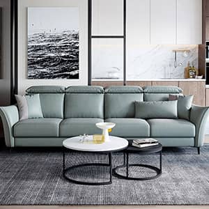 触り心地がよいエアレザーソファ