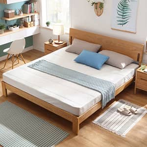 軽快な印象のベッド