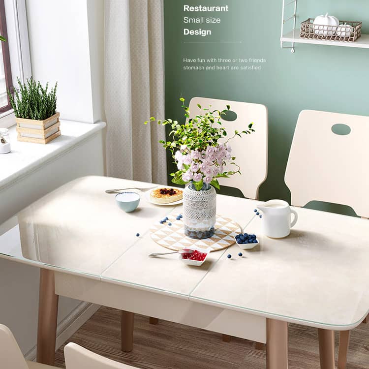 ミニマリスト北欧風サイドテーブル - 上質ラバーウッド素材