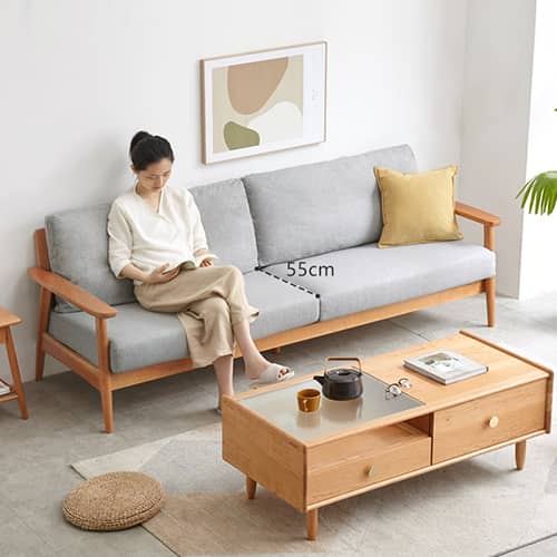 ナチュラル風合いの1~3人掛けソファ