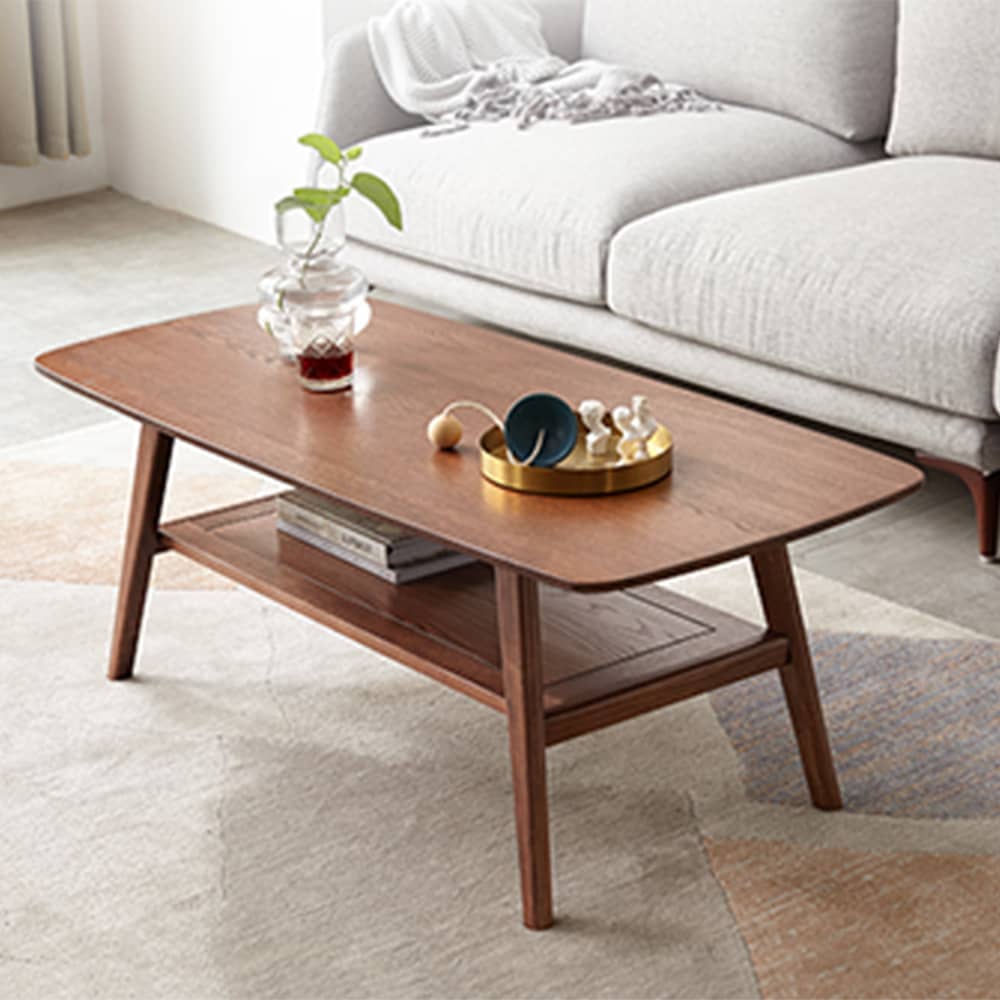 便利なオープン収納スペースのセンターテーブル