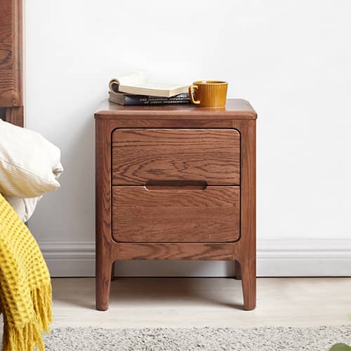 高品質な天然塗装のナイトテーブル