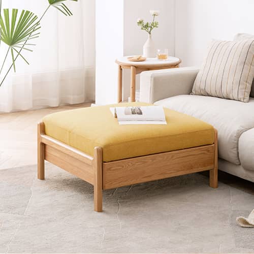 左右に引き出しが２つ付いておるオットマン