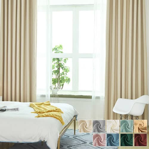 おしゃれな無地ドレープカーテン