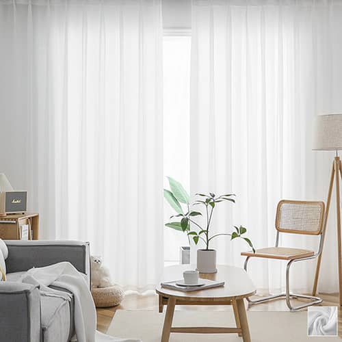 シンプルな遮像レースカーテン