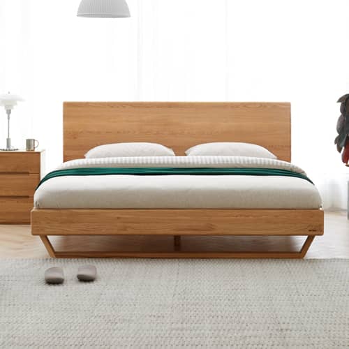 無垢材100％のすのこベッド,シンプルでナチュラルな美しさが際立つ