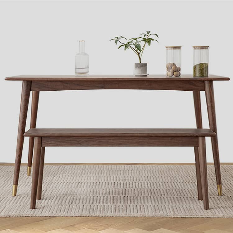 ダイニングテーブル 無垢材100% 天然木 ブラックウォールナット