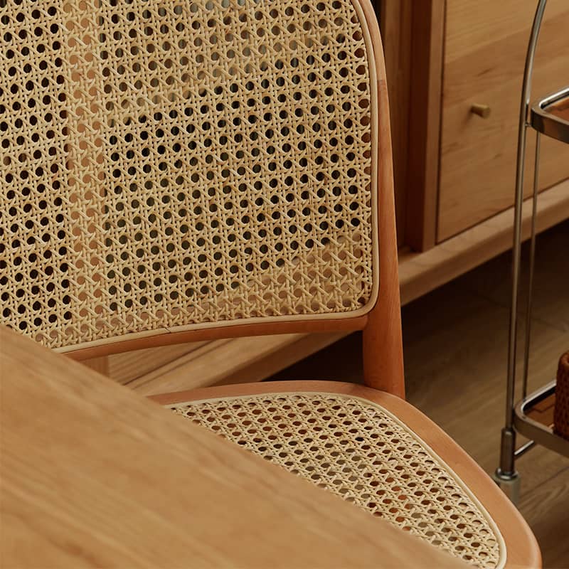 No811Chair 椅子 チェア ケヤキ材 ラタンの背もたれと座面