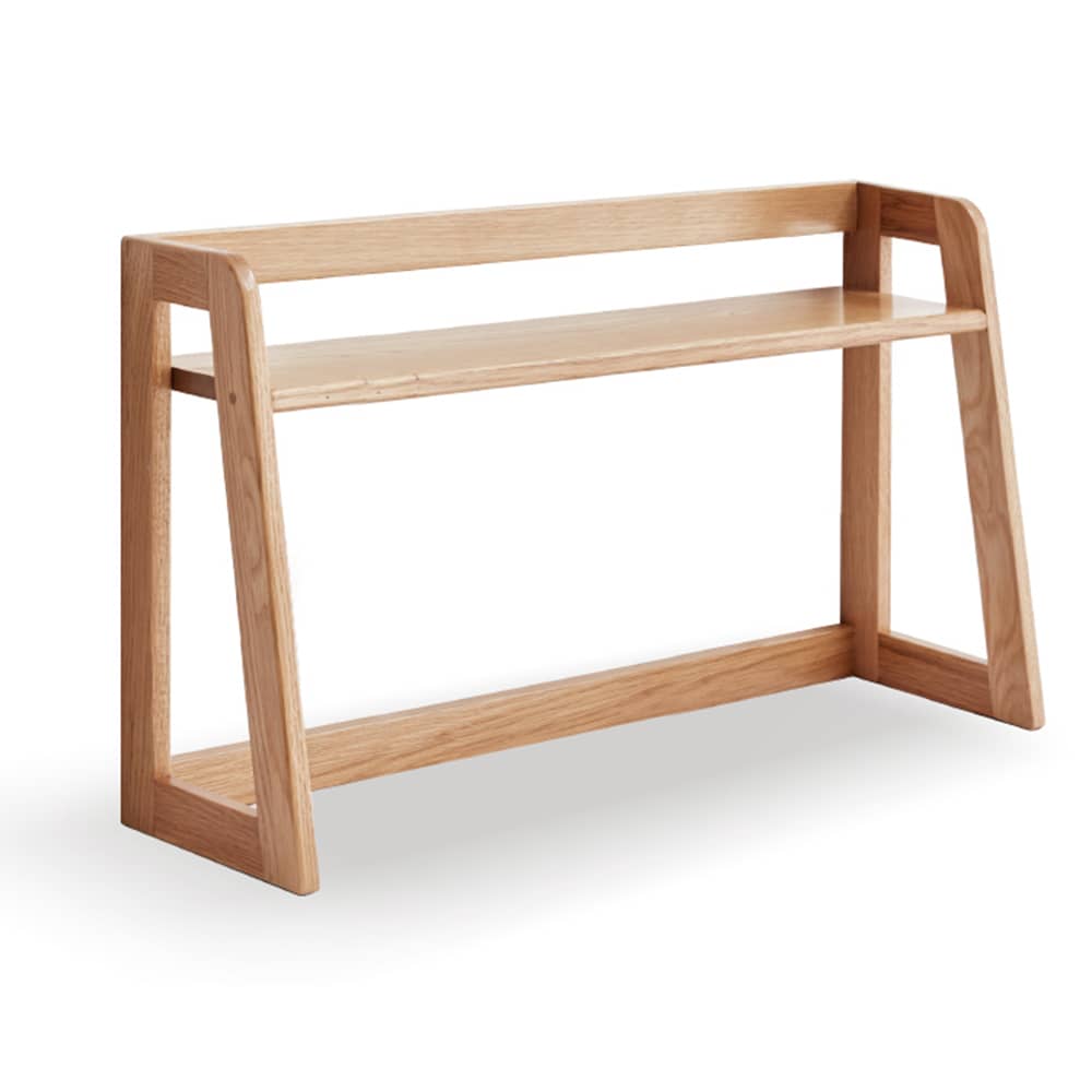 木製フック付きスタンドラック 木製机上ラック ブックスタンド