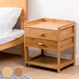 ナチュラルな竹集成材サイドテーブル