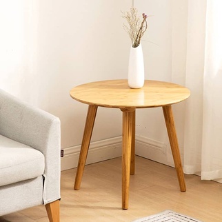 ナチュラルな竹集成材ローテーブル