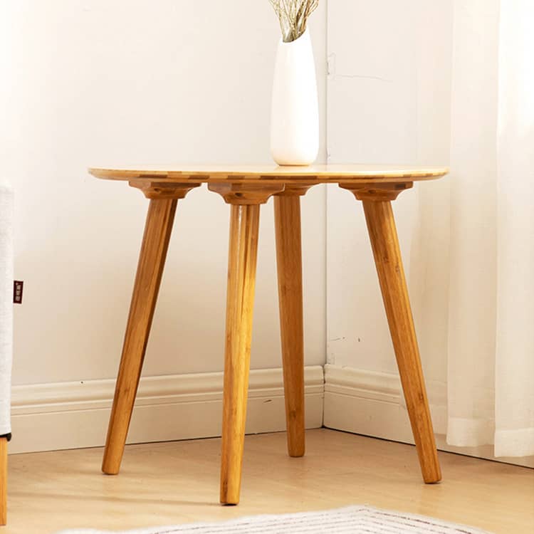 竹製円卓 竹製 ローテーブル ソファテーブル 円卓