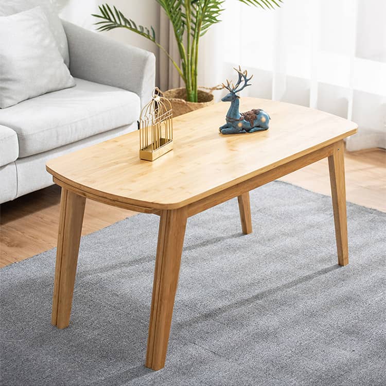 竹製 伸縮式ローテーブル センターテーブル