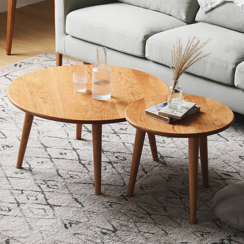 チェリー材ネストテーブル