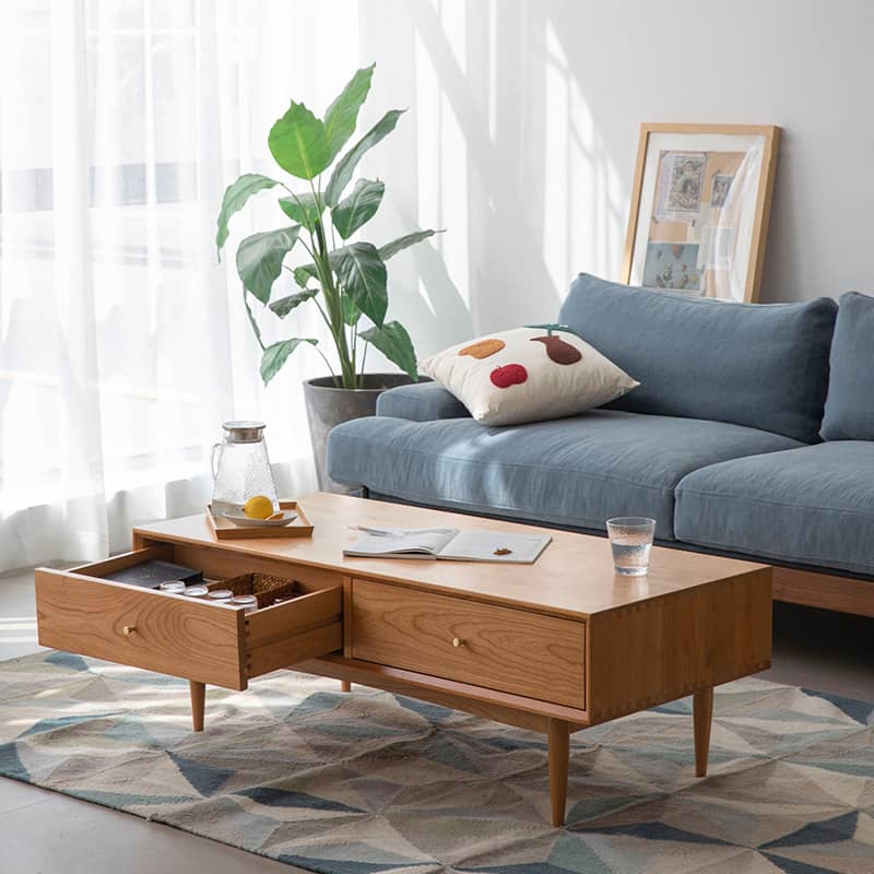 チェリー材ローテーブル