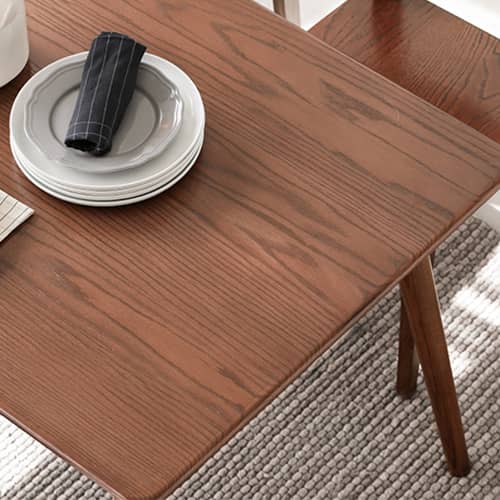 <値下げ>ブラウン無垢材ダイニングテーブル 展示特価】 ダイニングテーブル 無垢材 幅180 奥行90 高さ70cm