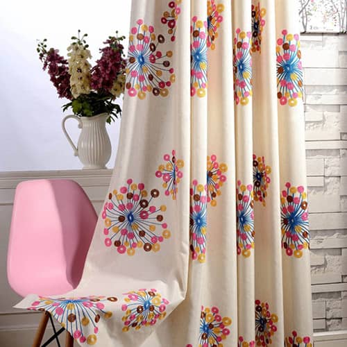 花火モチーフカーテン