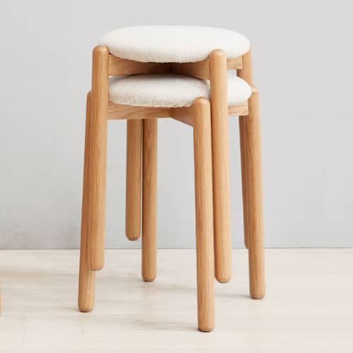 座面カバーが取り外し可能のスツール