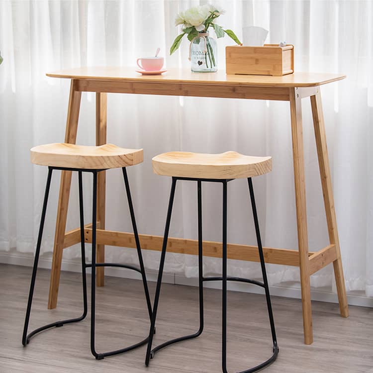 ナチュラルな竹集成材ワークデスク