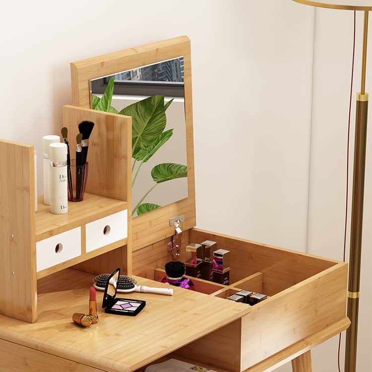 ナチュラル♦️ライト ジュエリーケース　多機能♦️超便利ドレッサー♦️引き取り 配達可 Amazon｜モルトカリーナ ドレッサー 鏡台 ミニドレッサー 卓上