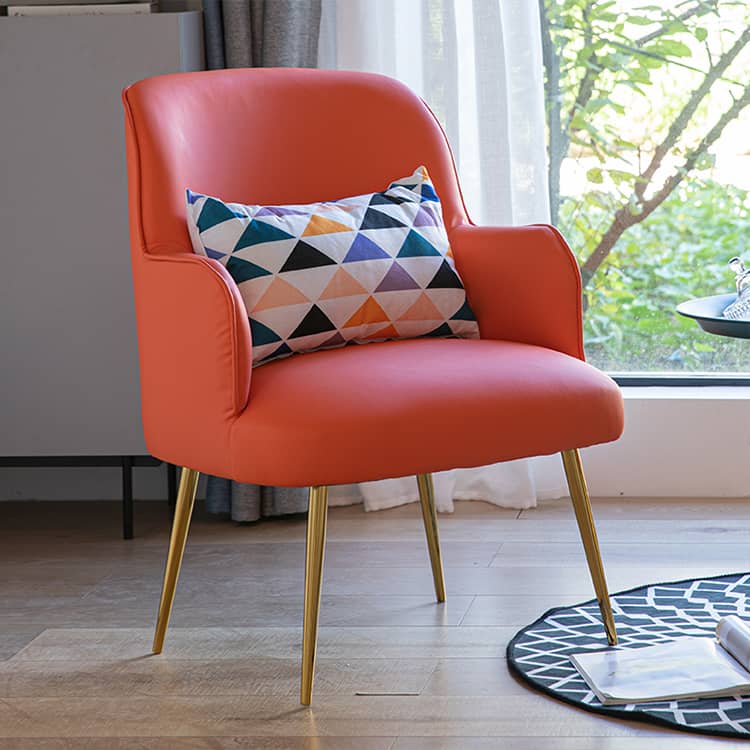 6脚のモダンなハイバックダイニングチェア、防水PUレザーキッチン