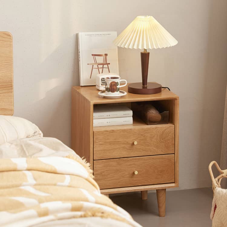 ヴィンテージ ベッドサイド ミニラック オーク 無垢材 ヴィンテージ