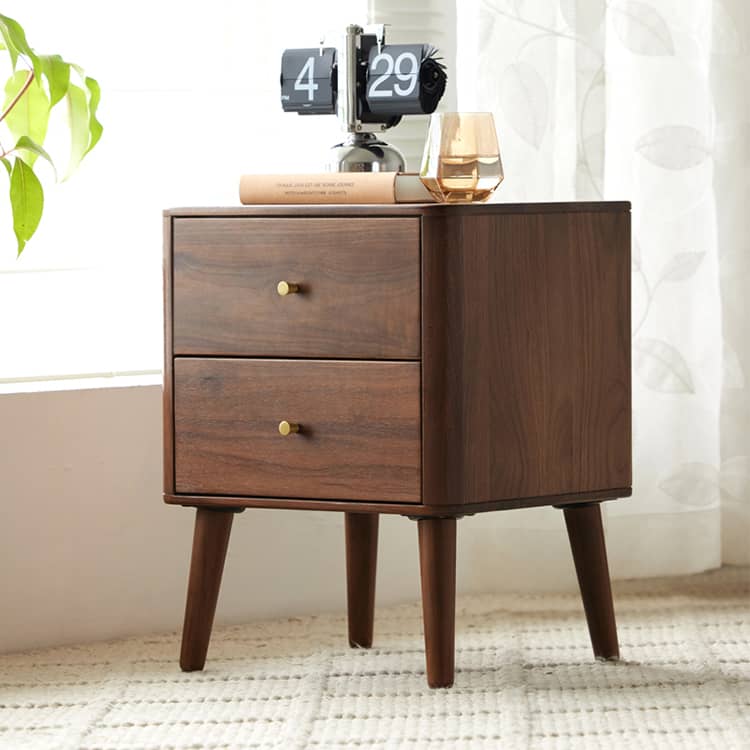 ウォールナット サイドテーブル 引き出し付き 国産 日本製 44 センチ サイドチェスト サイドテーブル リビング 北欧