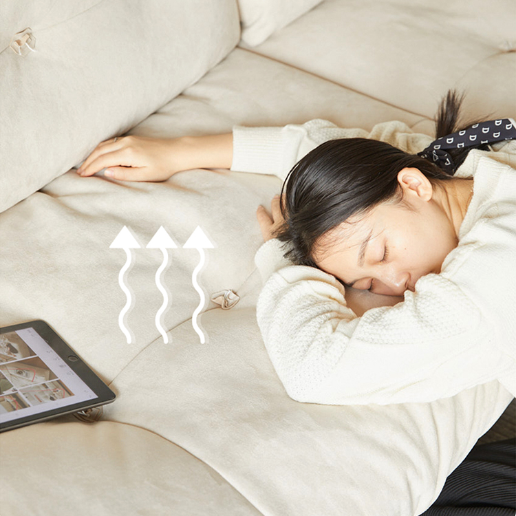 ソファ 1人掛け～3人掛け オットマン チェリー材フレーム