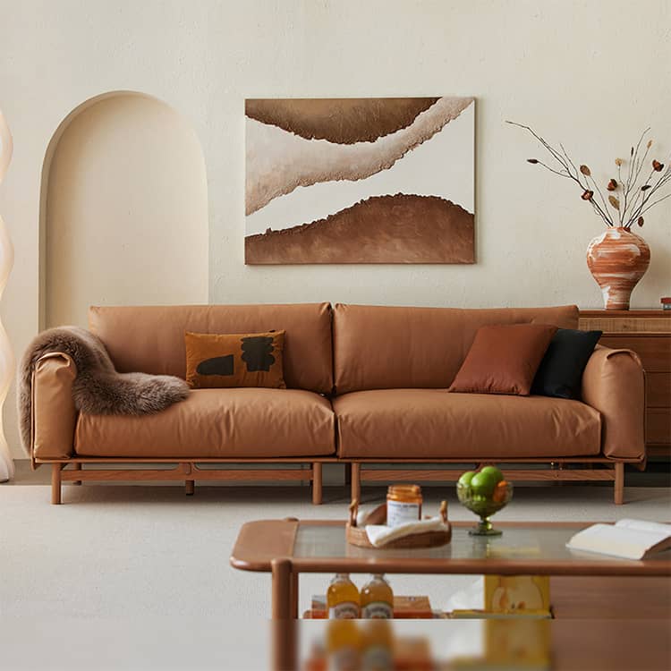 ソファー ソファ おしゃれ 1人-4人掛け クッションソファ チェリー材