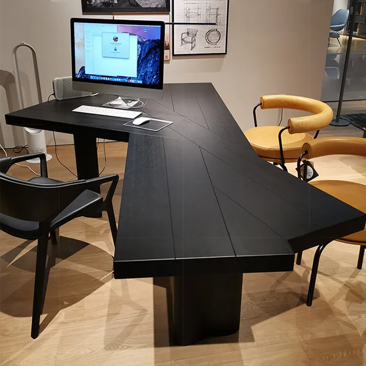 決まりました。テーブルパイン材シャビー・輸入品・北欧パイン・W180 パイン材のおしゃれL字デザインテーブル—快適で機能的な