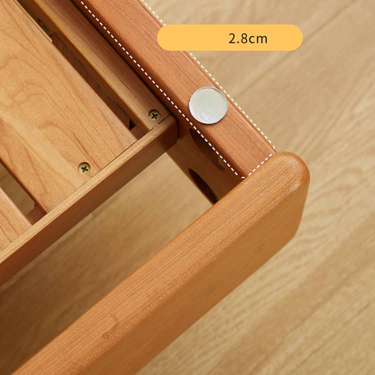 浮かんでいるベッド 天然木 ベッドフレーム 無垢材 オーク材