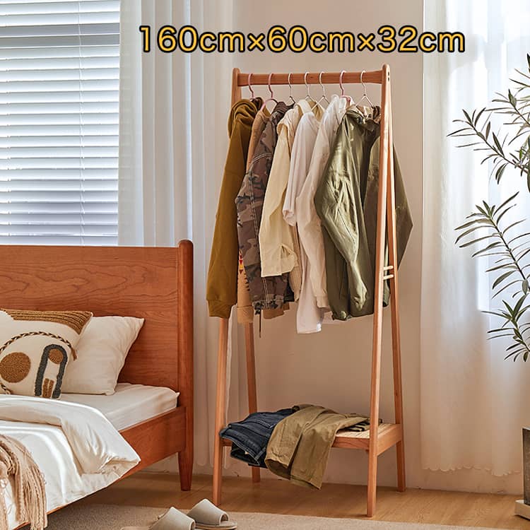 ハンガーラック 無垢材 チェリー材 おしゃれ