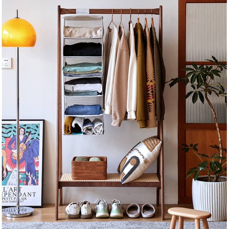 ハンガーラック 無垢材 チェリー材 おしゃれ